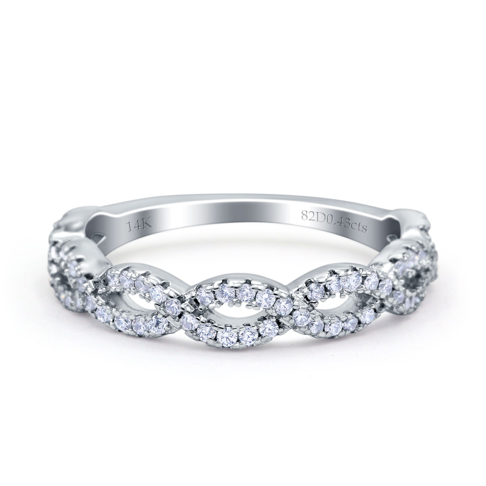 Cushion Cut Halo Twisted Diamond Ring