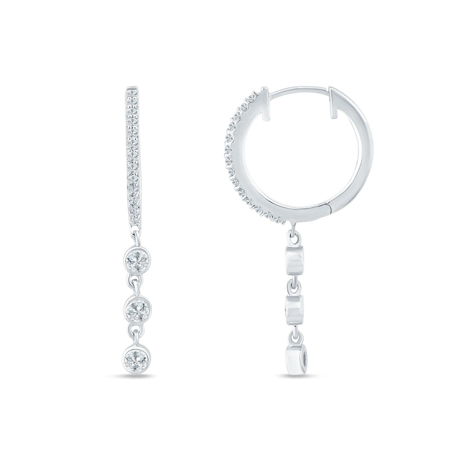 Drop Hoop Earrings