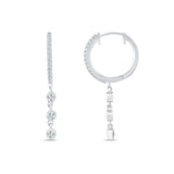 Drop Hoop Earrings