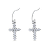 Cross Fishhook Earrings