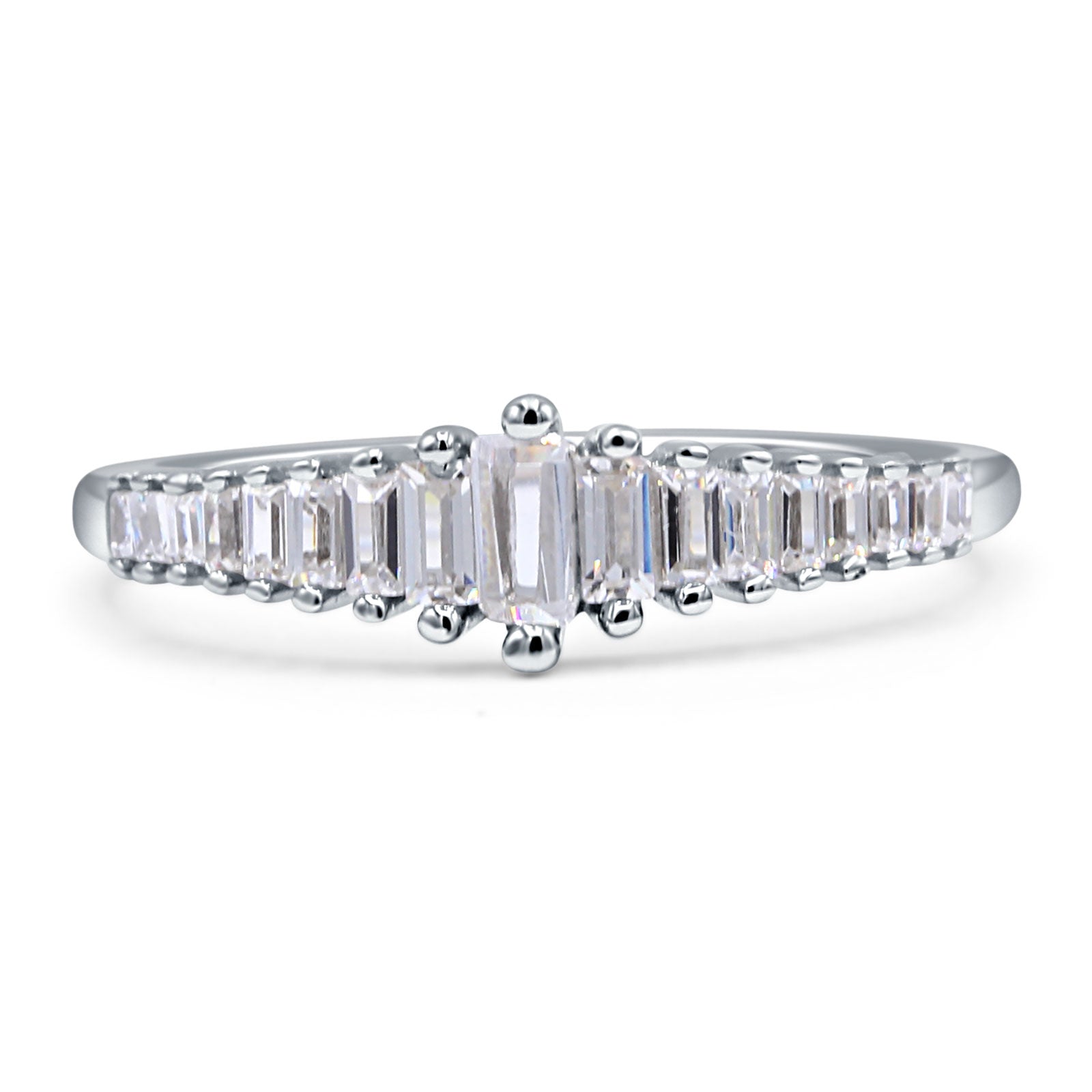 Bagauette Traped Ring