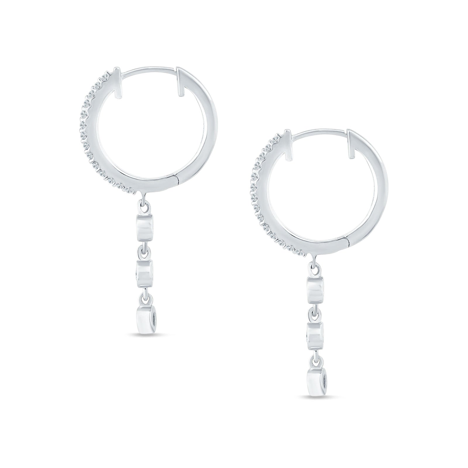 Drop Hoop Earrings