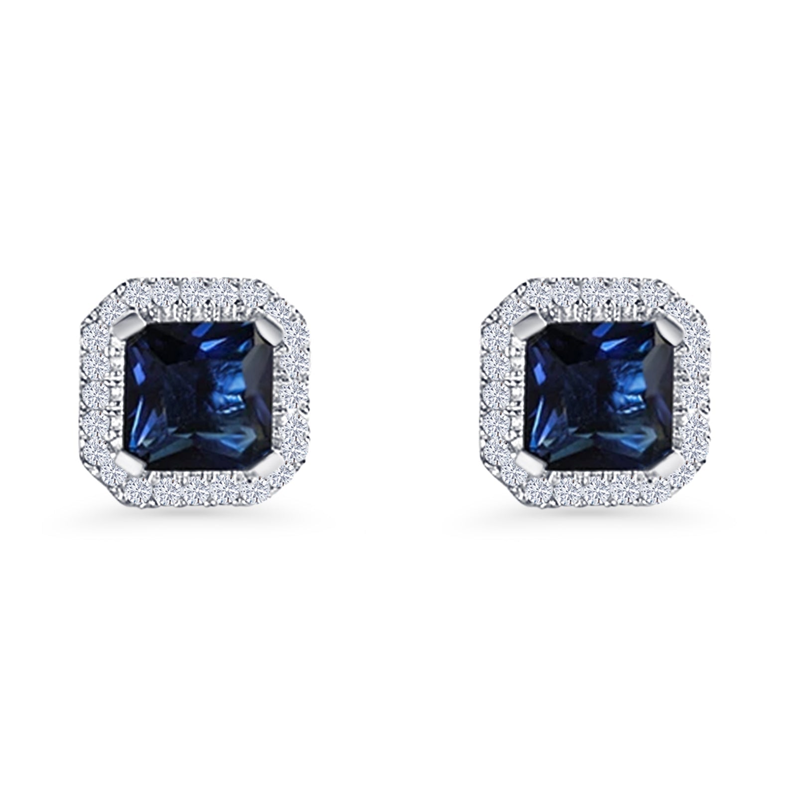Cushion Cut Stud Earrings