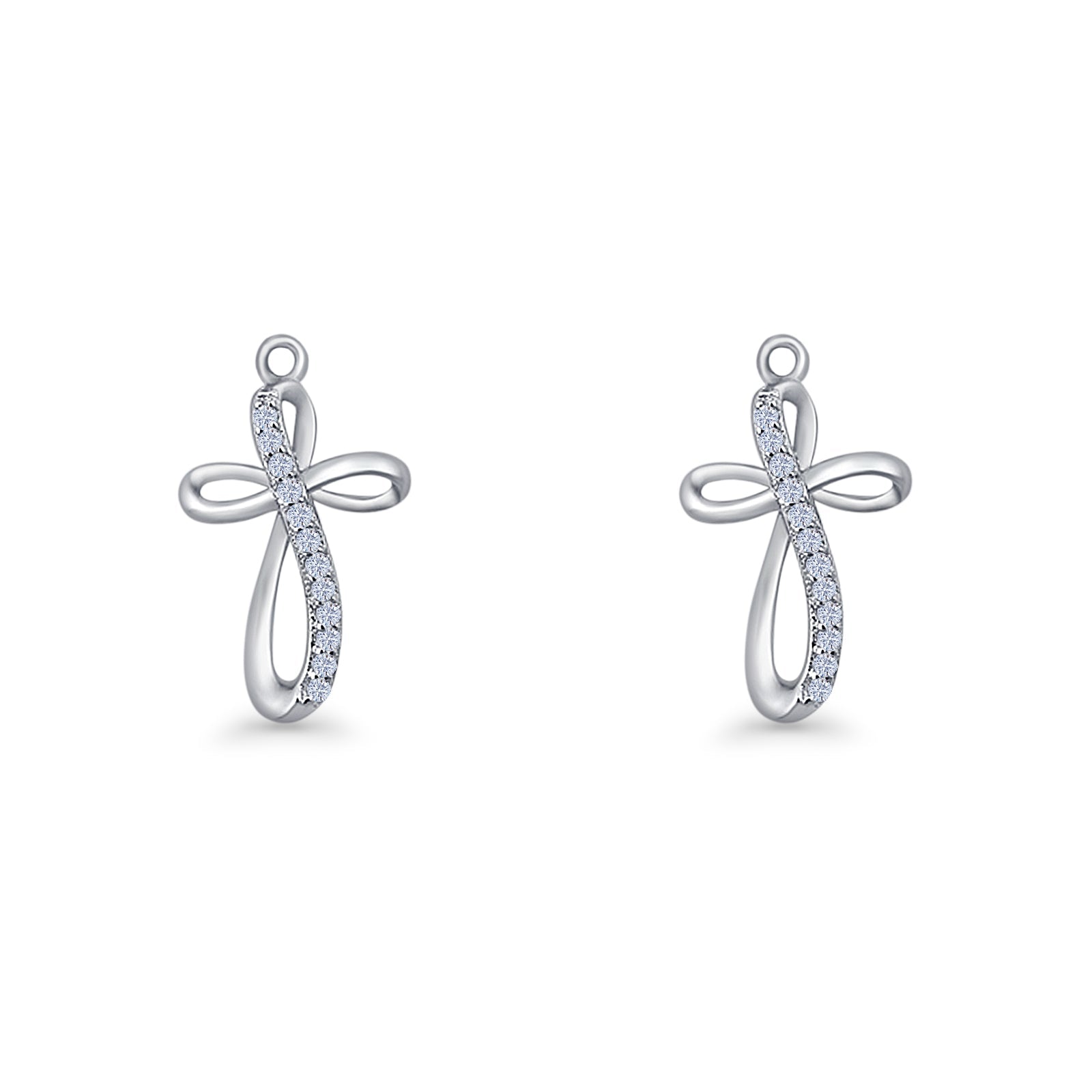 Cross Fishhook Earrings