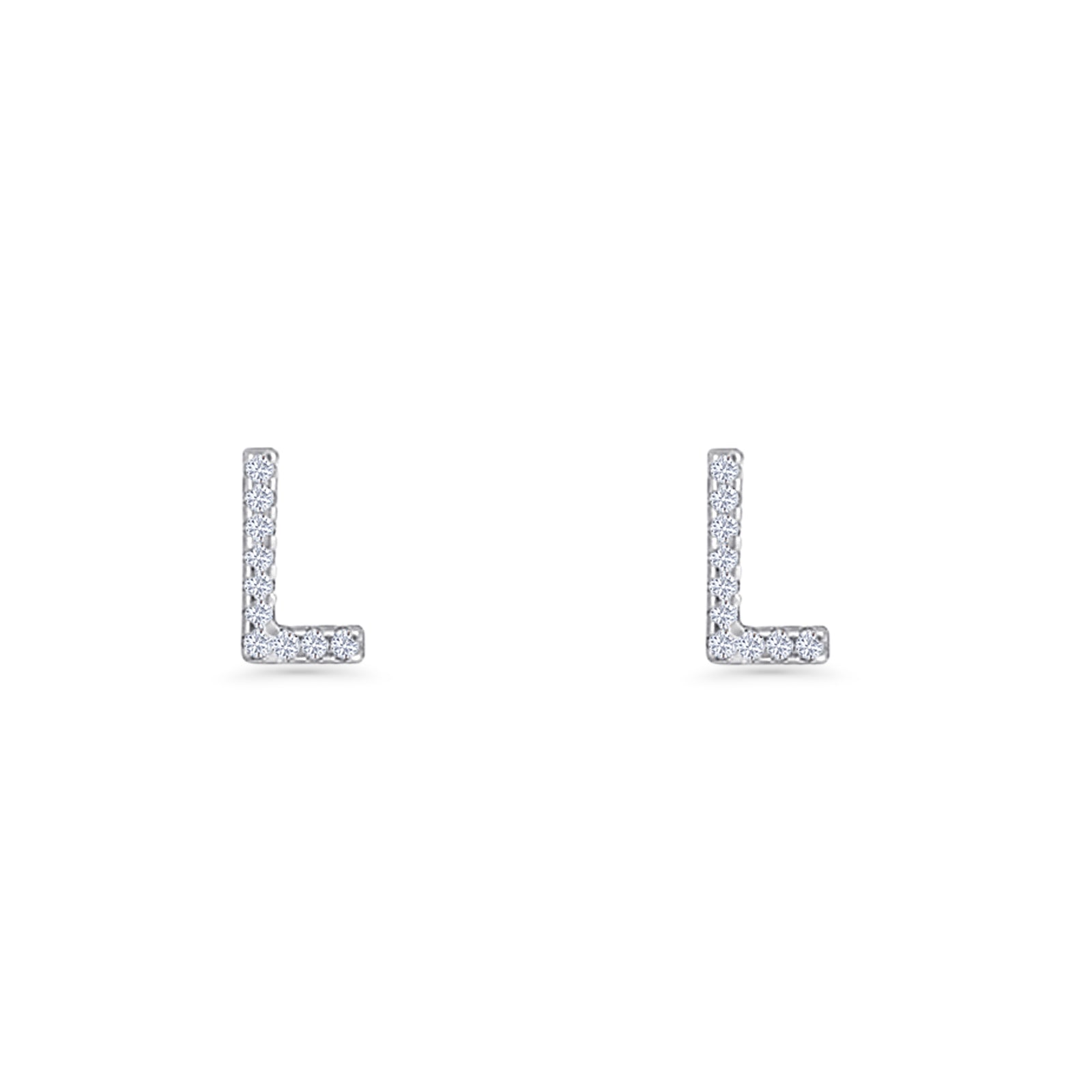 Initial L Stud Earring