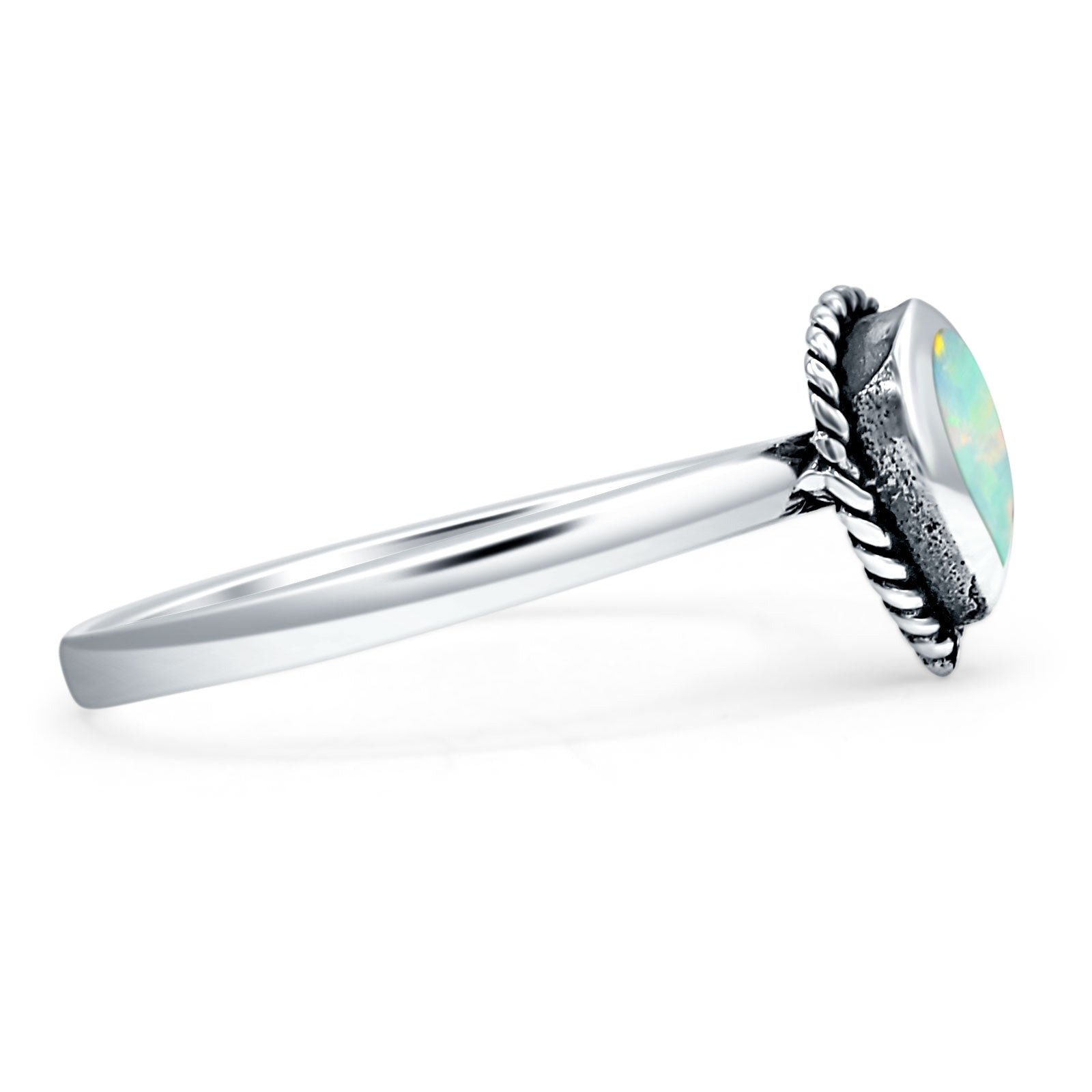 Pear Teardrop Solitaire Ring