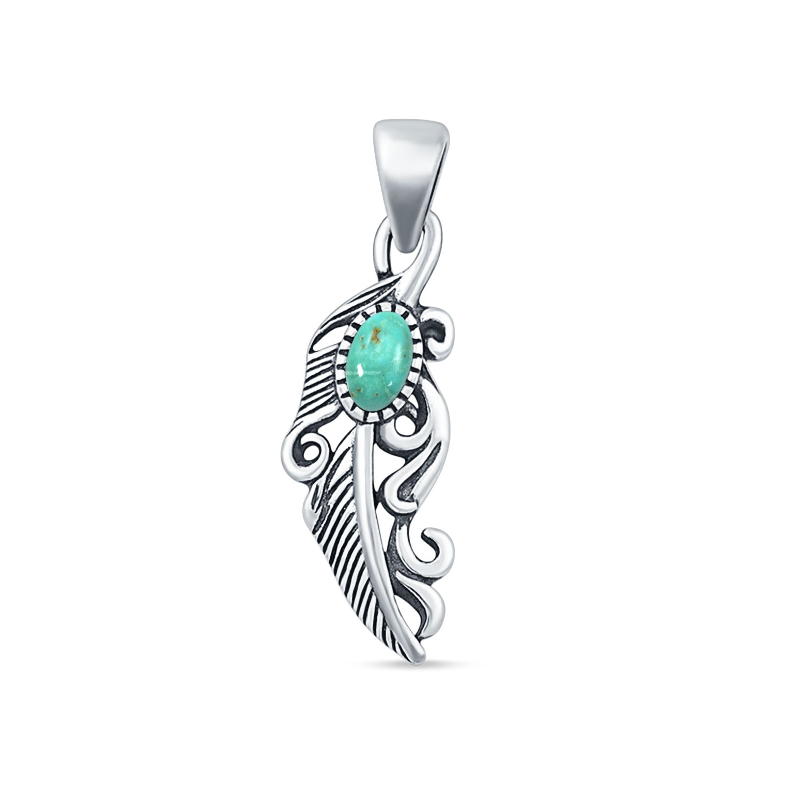 Feather Filigree Pendant