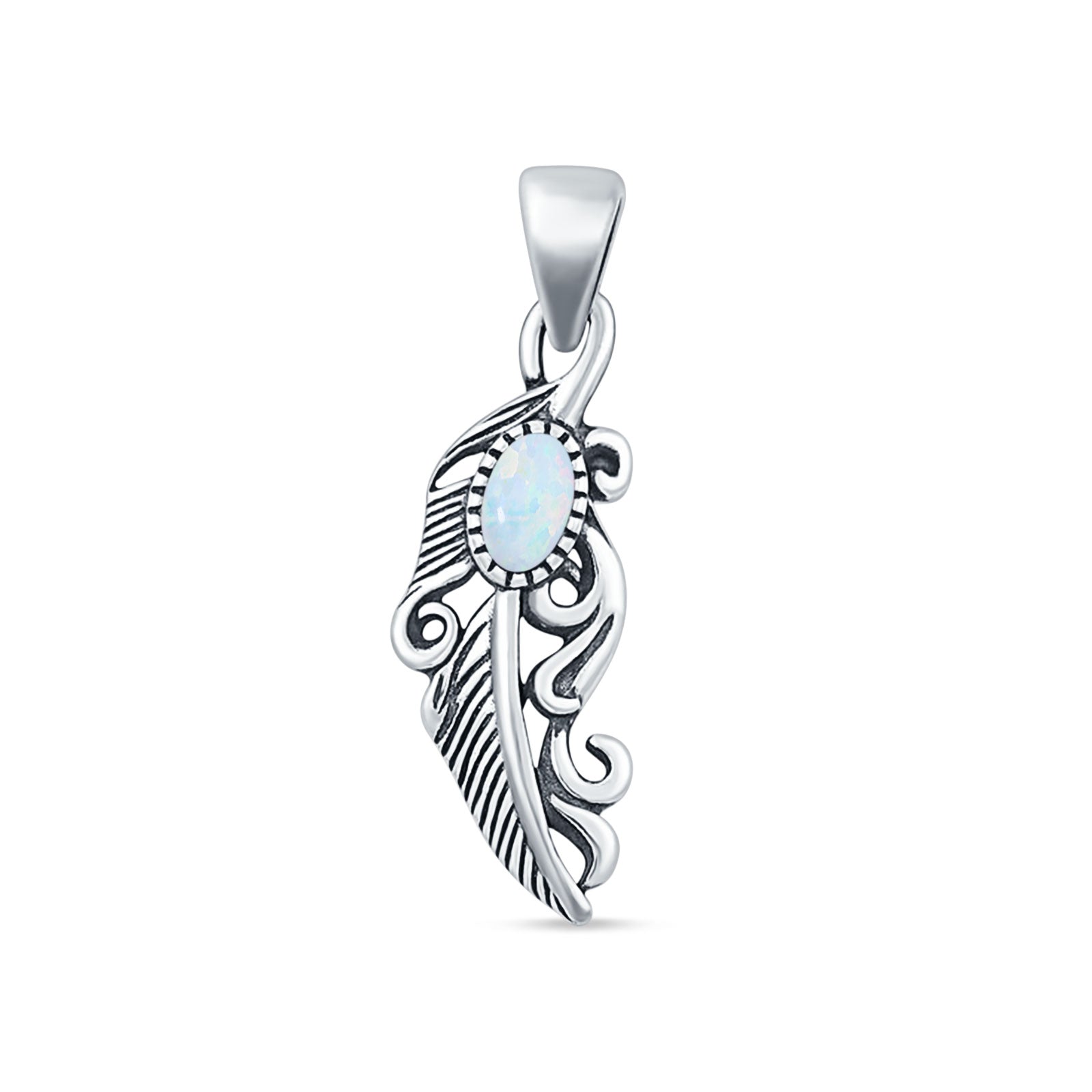Feather Filigree Pendant