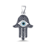 Hand Of Hamsa & Evil Eye Pendant