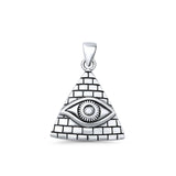 Evil Eye & Pyramid Pendant