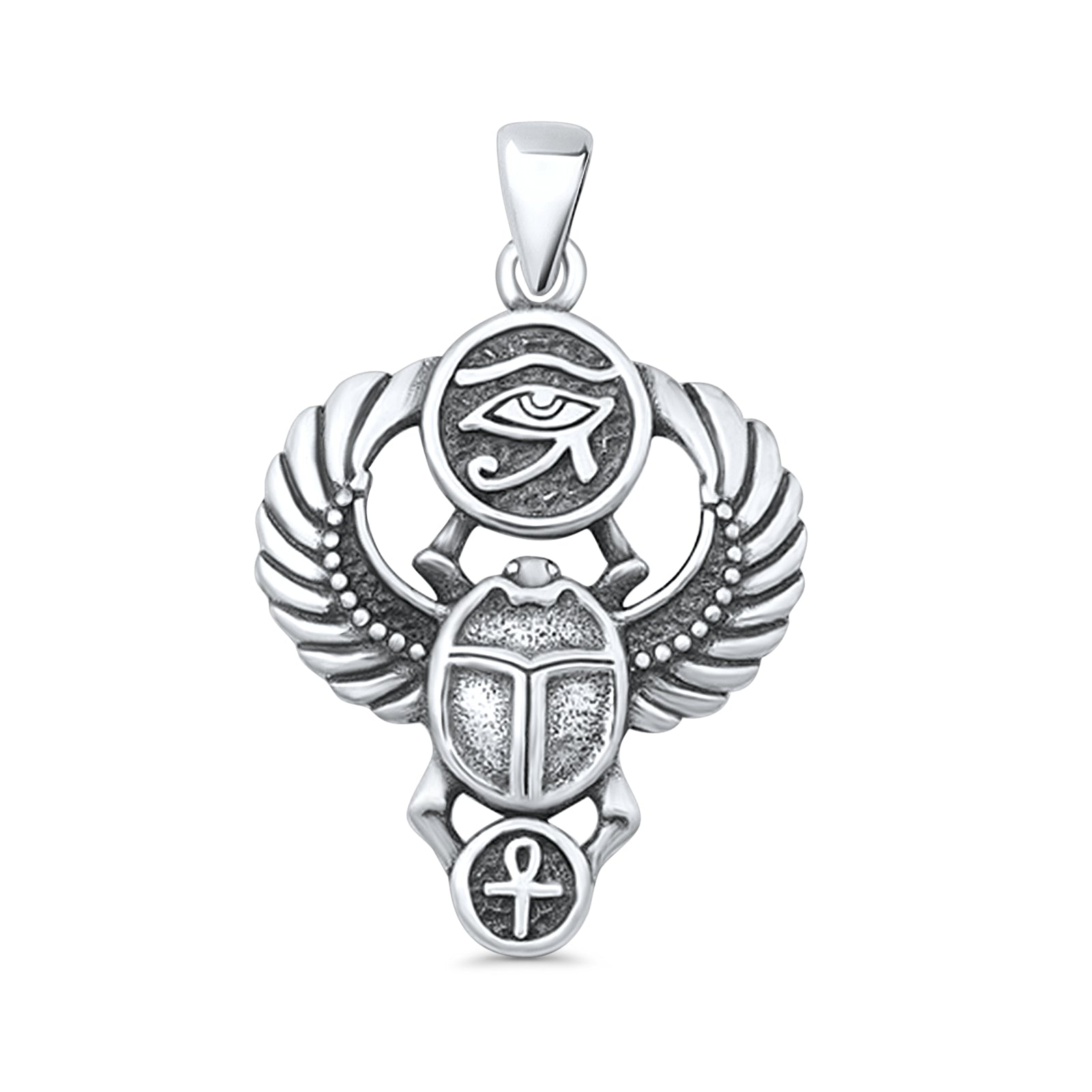 Scarab & Eye of Horus Pendant