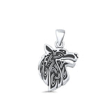 Wolf Viking Pendant