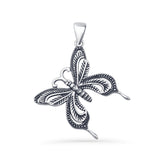 Butterfly Filigree Pendant Oxidized 925 Sterling Silver Wholesale