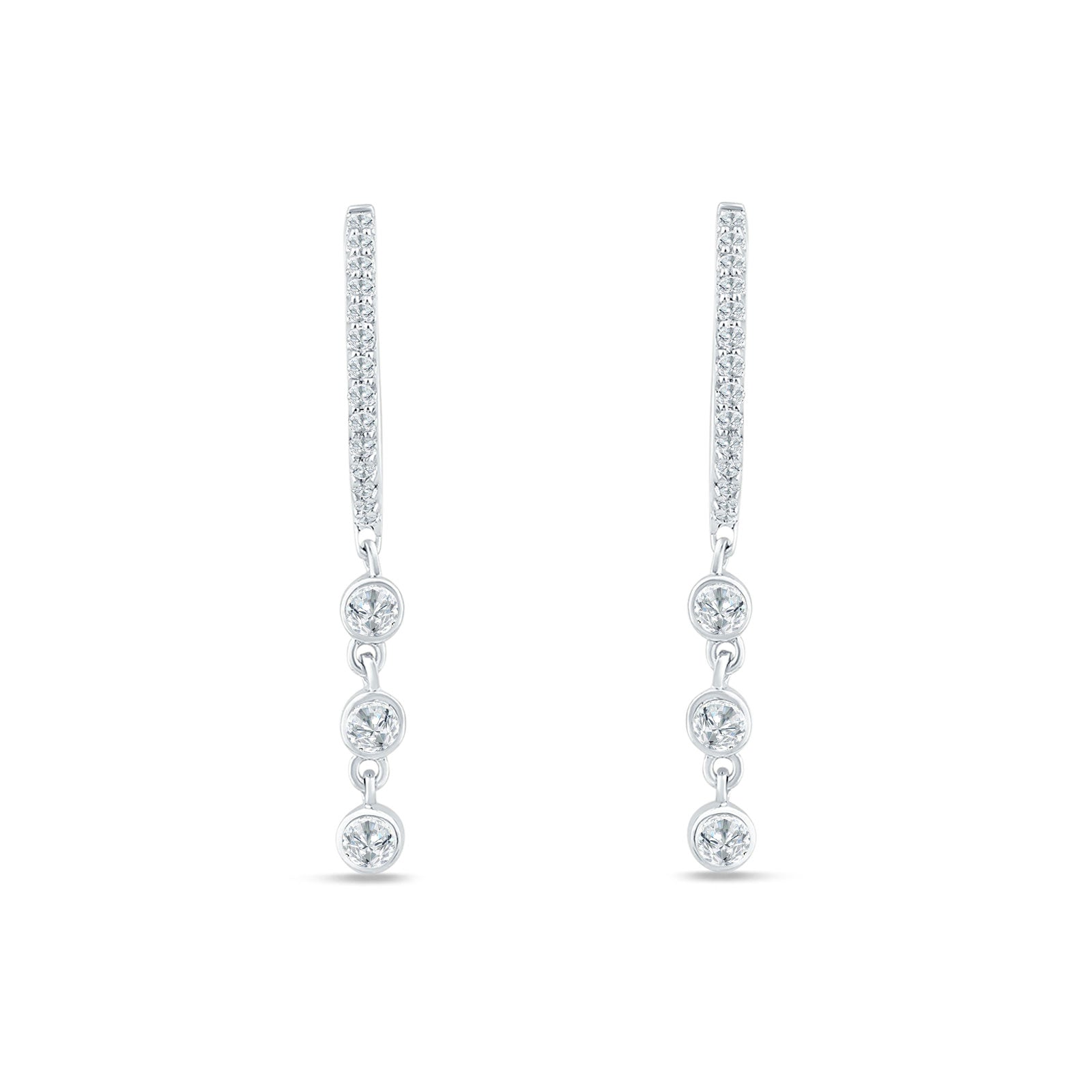 Drop Hoop Earrings