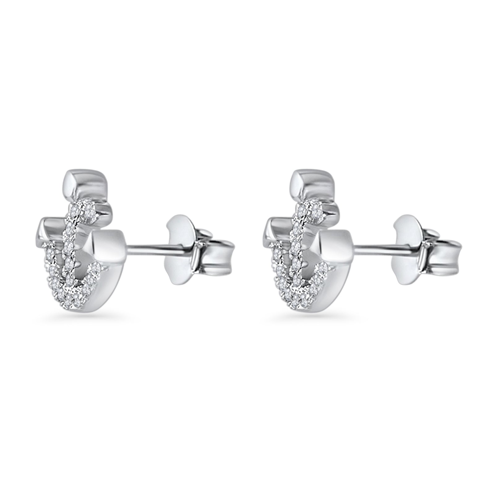 Anchor Stud Earrings
