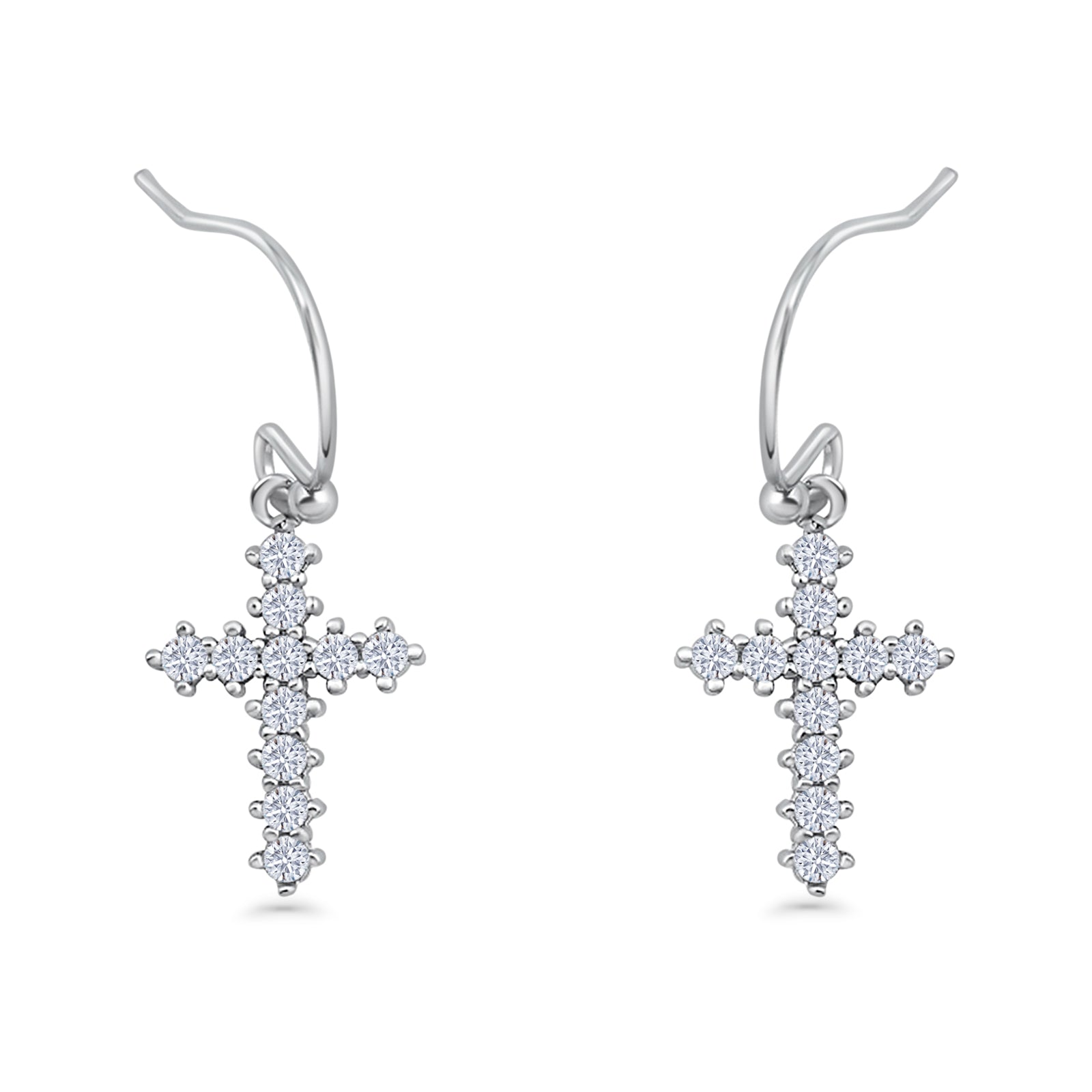 Cross Fishhook Earrings