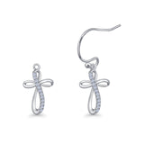 Cross Fishhook Earrings