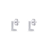 Initial L Stud Earring