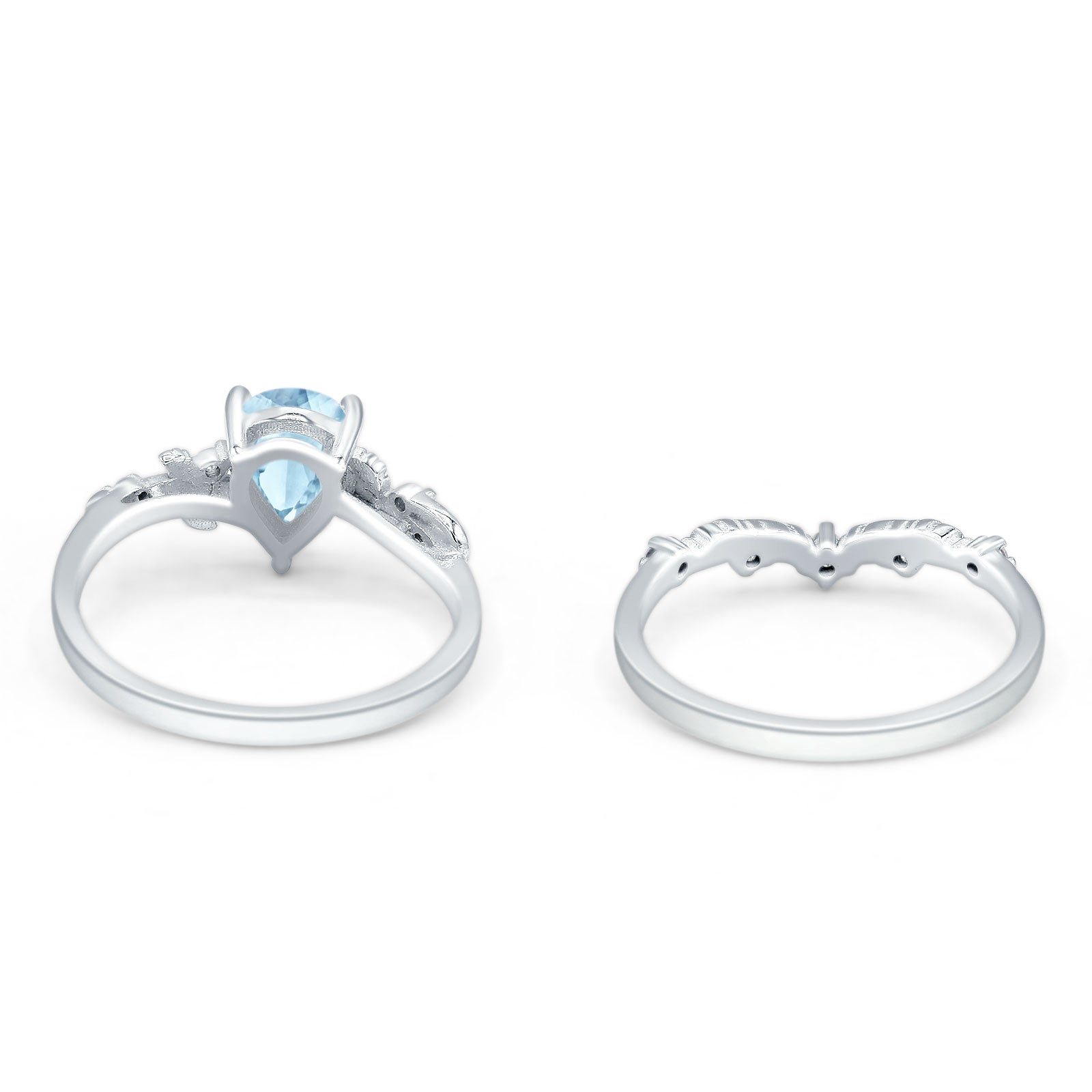 Two Piece Pear Ring