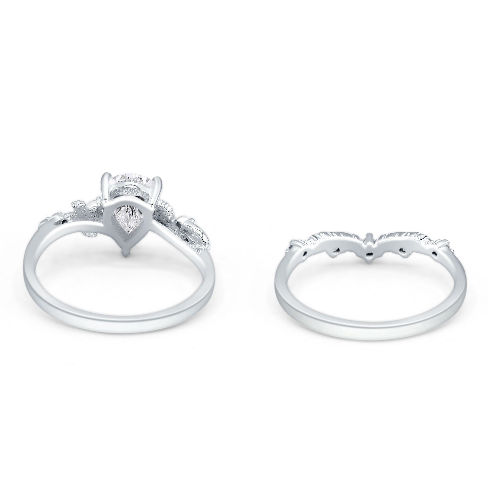 Two Piece Pear Ring