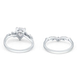 Two Piece Pear Ring