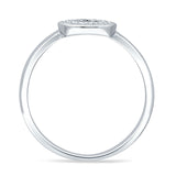 Minimalist 8mm Open Circle Ring Cubic Zirconia 925 Sterling Silver Wholesale