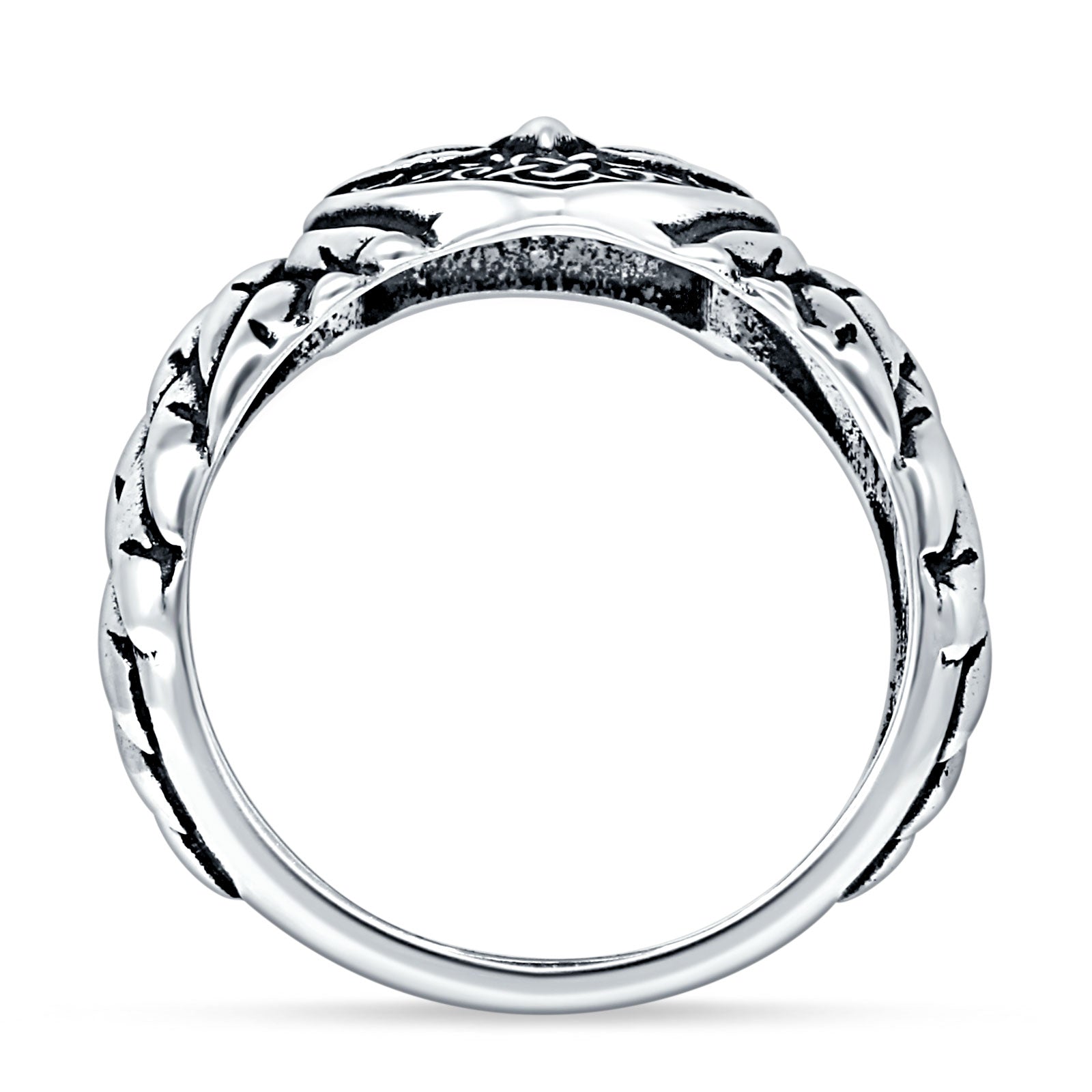 Owl Head Evil Eye Ring