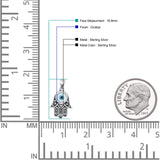 Hamsa Hand & Evil Eye Pendant