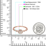 Round Halo Cluster Marquise Band Diamond Ring