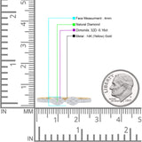 Art Deco Cluster Wedding Ring