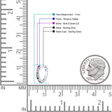 Minimalist 1.5mm Multicolor Cubic Zirconia Huggie Hoop Earrings 925 Sterling Silver Wholesale
