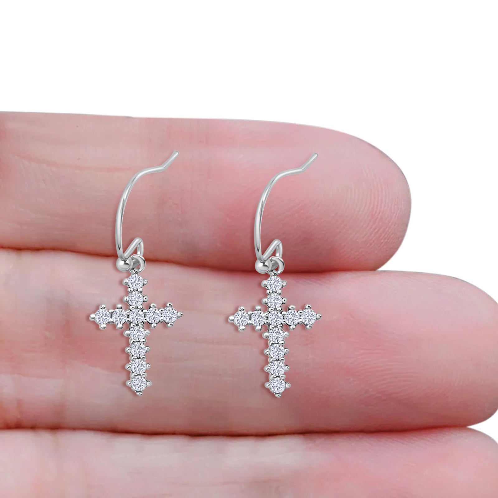 Cross Fishhook Earrings