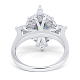 Vintage Style Oval Rainbow CZ Halo Engagement Ring 925 Sterling Silver Wholesale