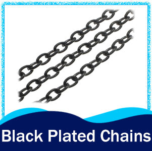 Wholesale Black Plated Chains