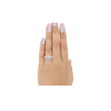 Two Piece Claddagh Ring Band Heart Cubic Zirconia 925 Sterling Silver
