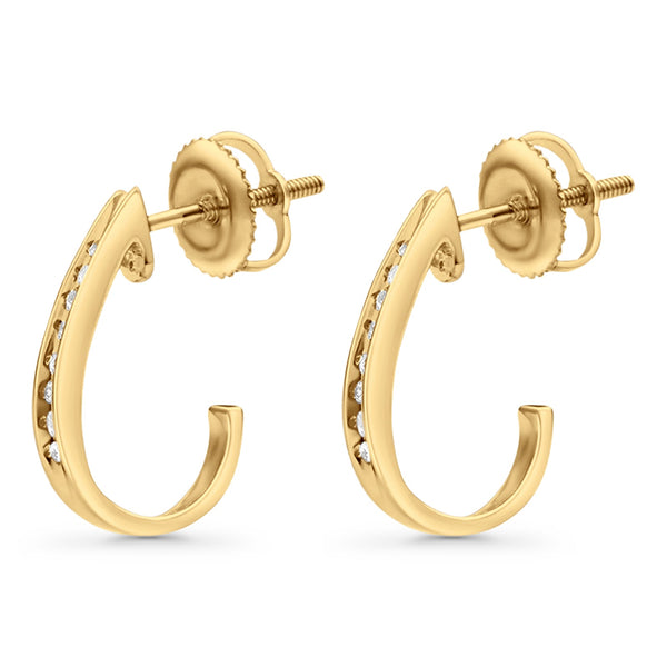 10k ローズゴールド　さそり 10K Yellow Gold Over Sterling Silver 1/10ctw Miracle-Set