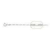 1.8MM 050 Figaro Link Chain .925 Solid Sterling Silver Sizes 7"-30" Inches