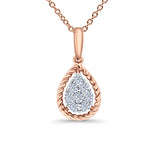 Rose Gold Diamond Pendant