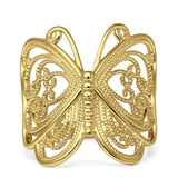 14K Gold Butterfly Ring