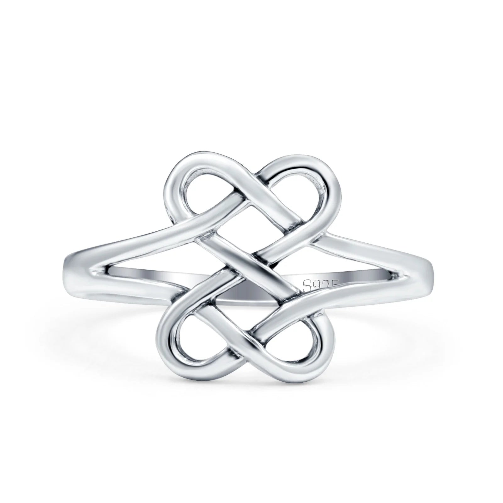 Celtic Ring Oxidized Band Solid 925 Sterling Silver Thumb Ring (11mm)