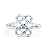 Celtic Ring Oxidized Band Solid 925 Sterling Silver Thumb Ring (11mm)