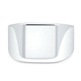 925 Sterling Silver Engravable Signet Band High Polished Thumb Ring Wholesale