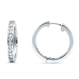 Minimalist Huggie Hoop Earrings Cubic Zirconia 925 Sterling Silver Wholesale