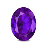 (Pack of 5) Oval Simulated Amethyst CZ