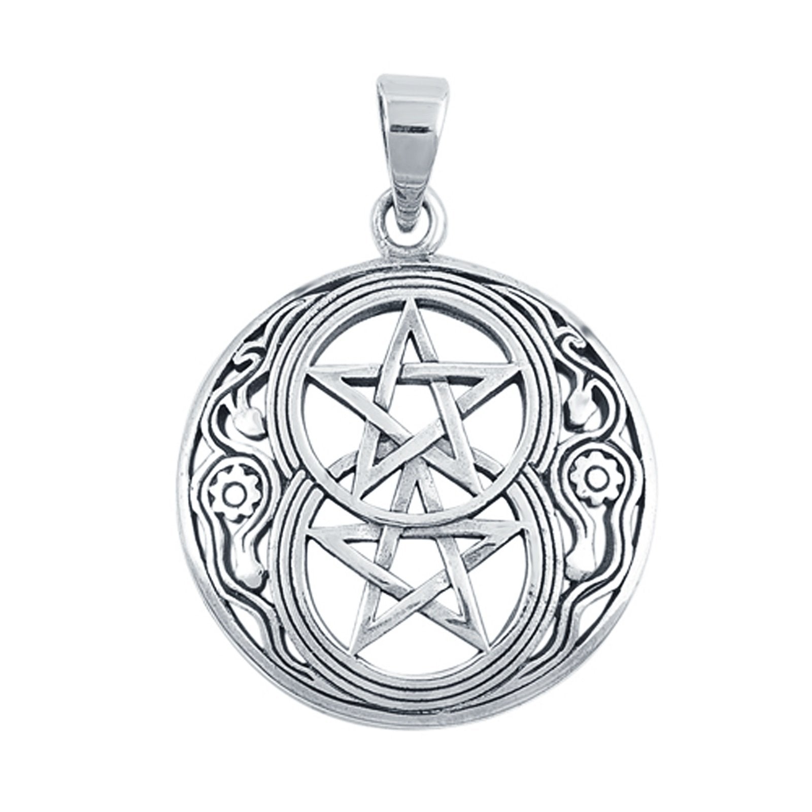 Devil Star Pendant Charm Fashion Jewelry 925 Sterling Silver