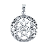 Devil Star Pendant Charm Fashion Jewelry 925 Sterling Silver