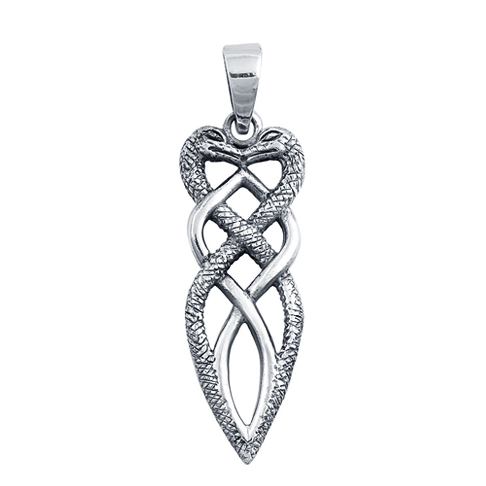 Snakes Charm Pendant 925 Sterling Silver