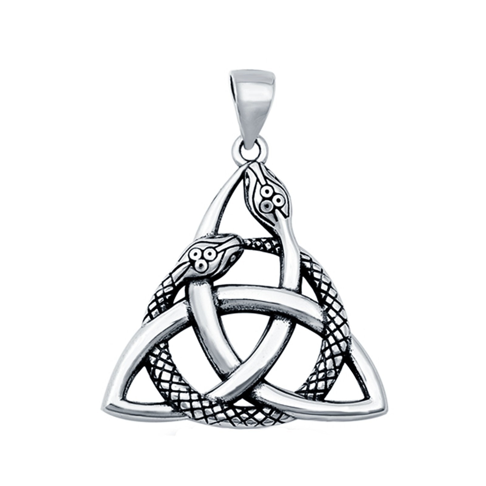 Celtic Snake Charm Pendant