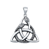 Celtic Snake Charm Pendant