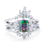 Emerald Cut Bridal Set